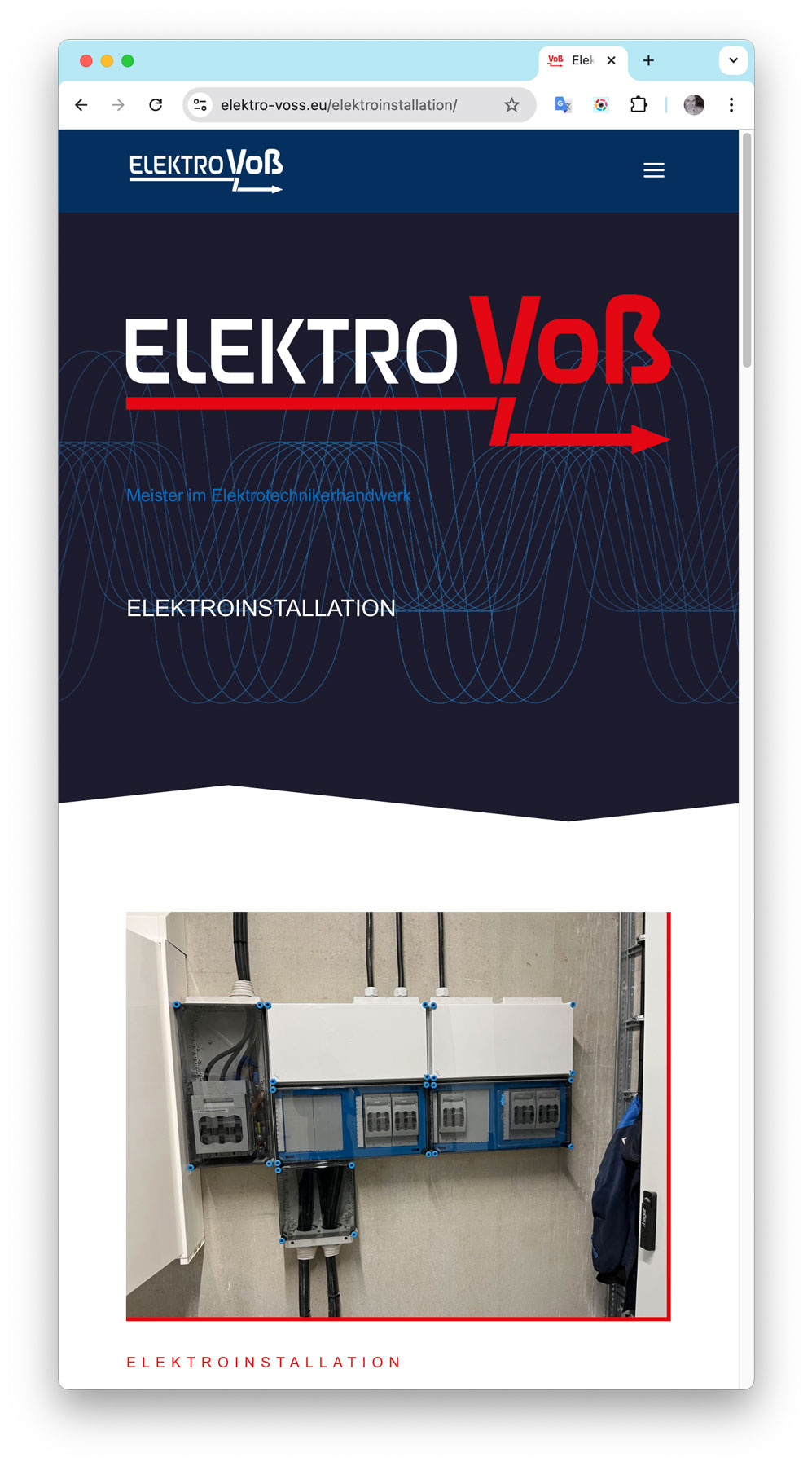 web-elektro-voss-homepage-programmierung